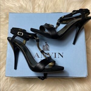 Lanvin Black Strappy Sandals NWT